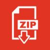 The ZIP file icon. Archive, compressed symbol. Flat Vector illustration